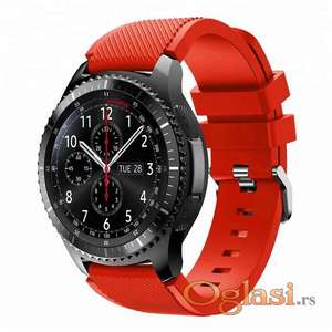 Crvena silikonska narukvica 22mm Huawei watch 46mm